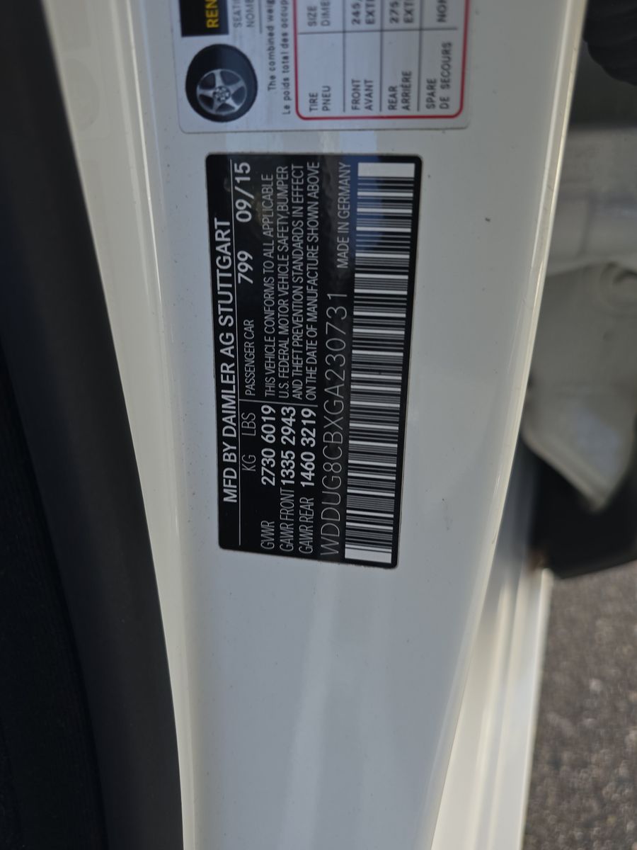 2016 Mercedes-Benz S-Class S 550 RWD