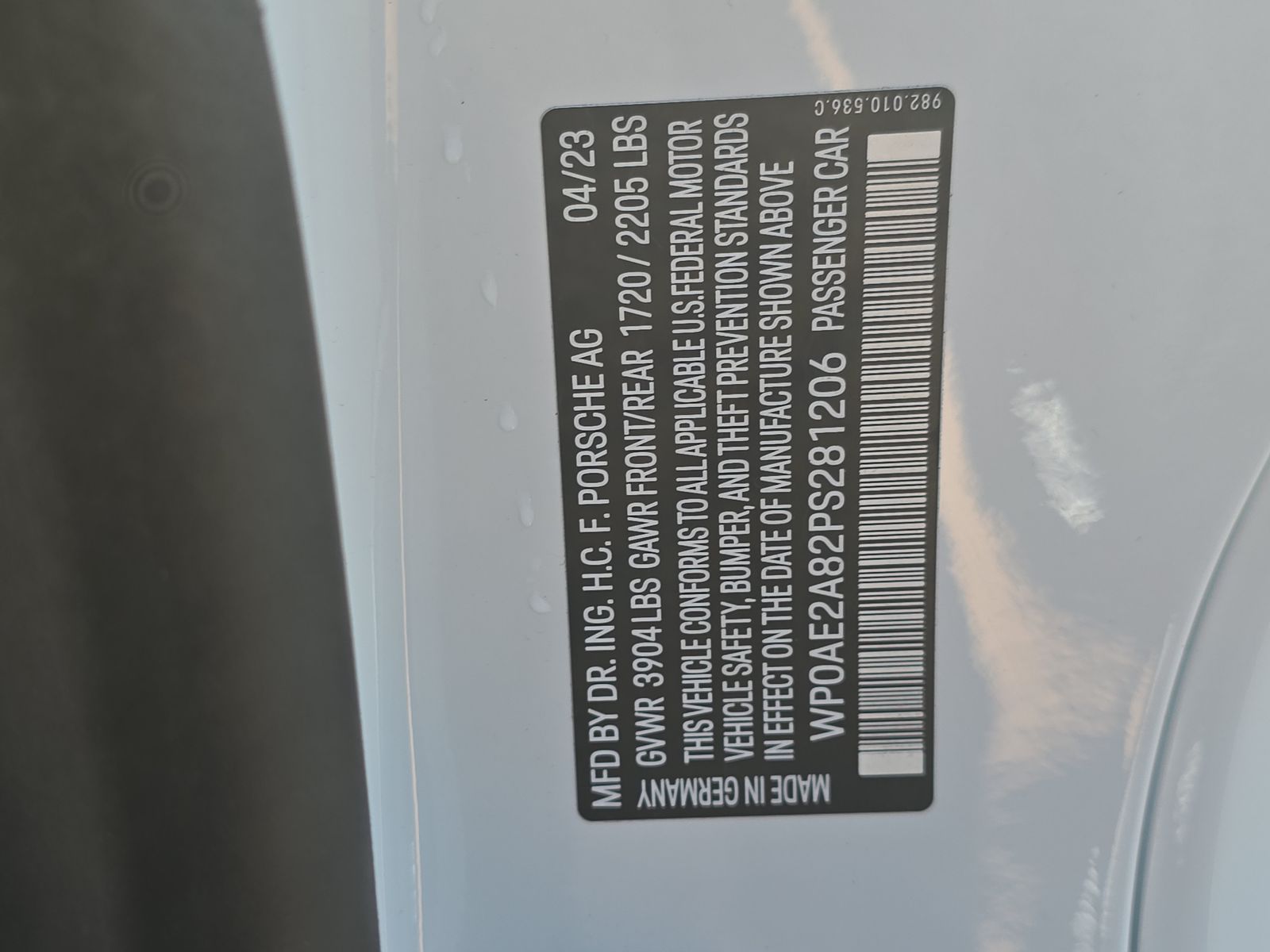 2023 Porsche 718 Cayman GT4 RS RWD