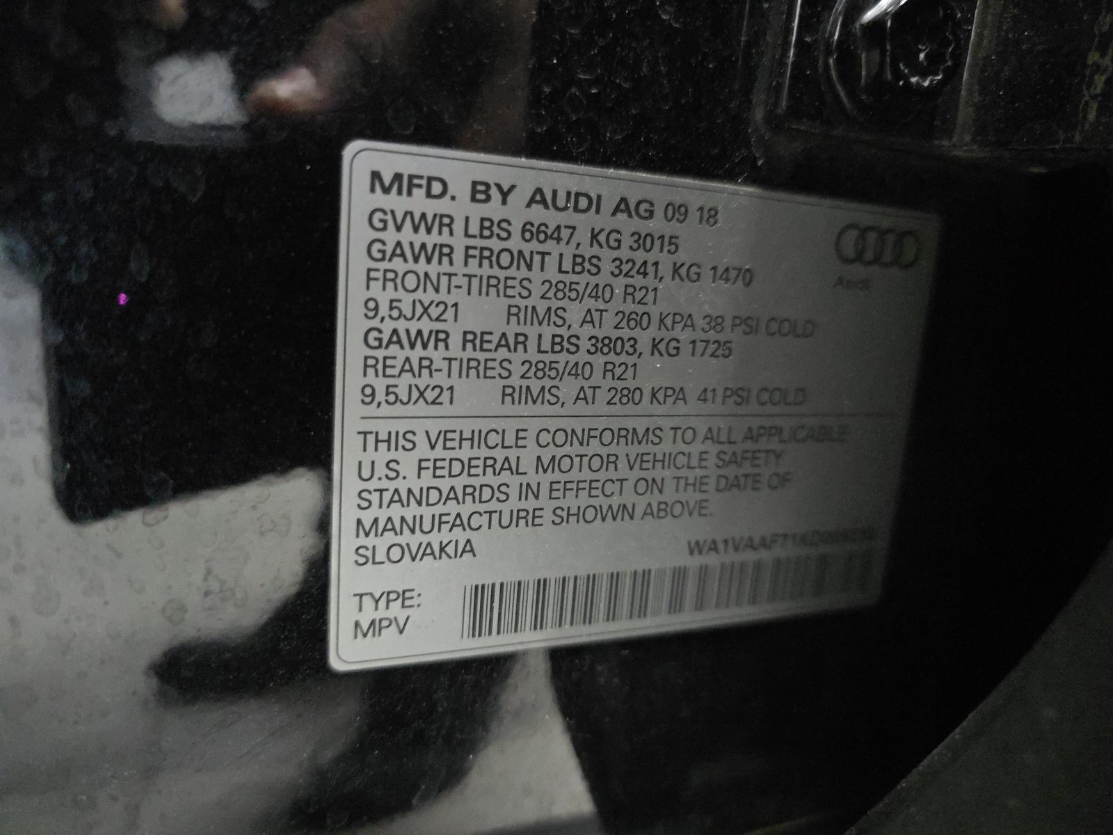 2019 Audi Q7 3.0T Prestige AWD