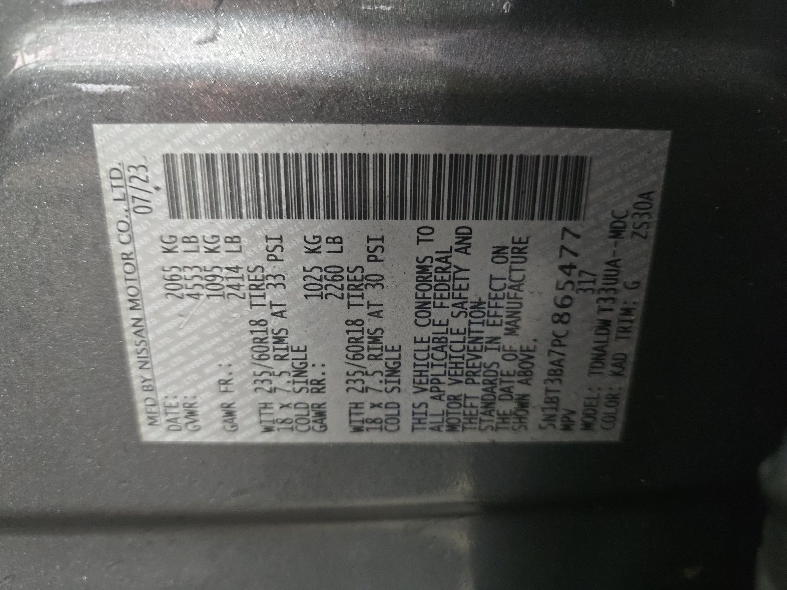 2023 Nissan Rogue SV FWD