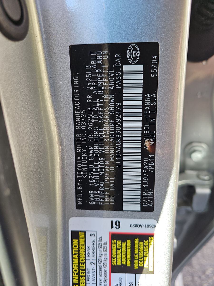 2025 Toyota Camry LE FWD