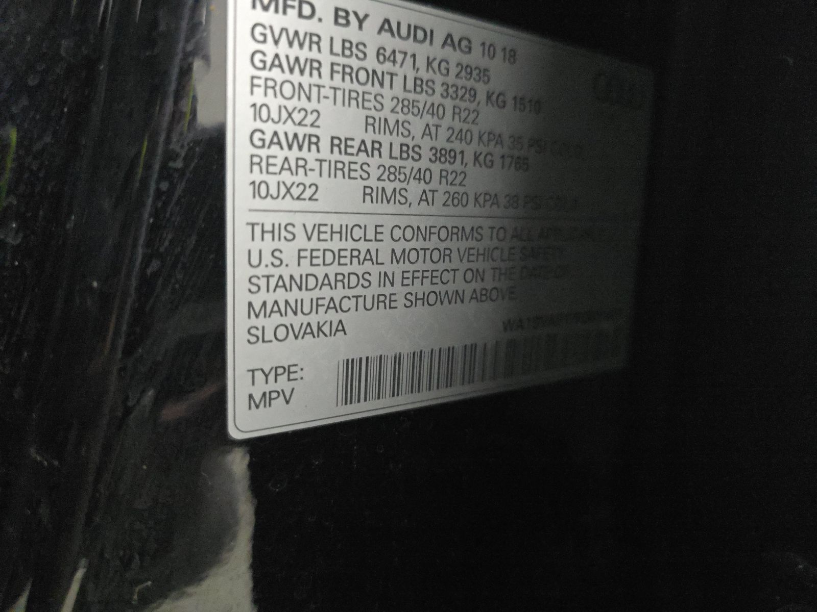 2019 Audi Q8 Premium Plus AWD