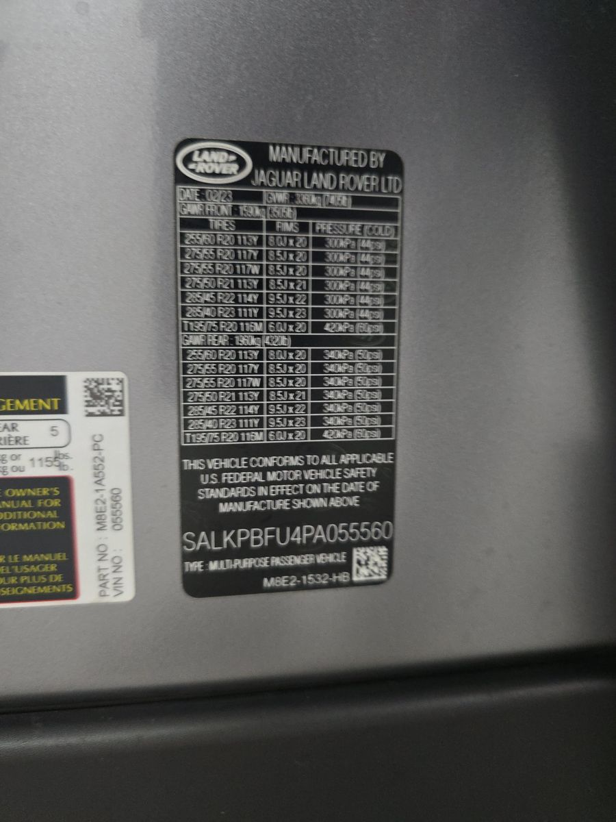 2023 Land Rover Range Rover SE LWB AWD