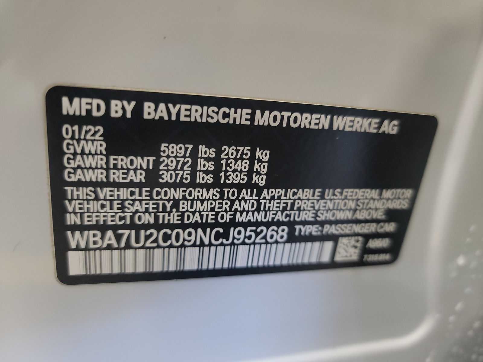 2022 BMW 7 Series 750i xDrive AWD