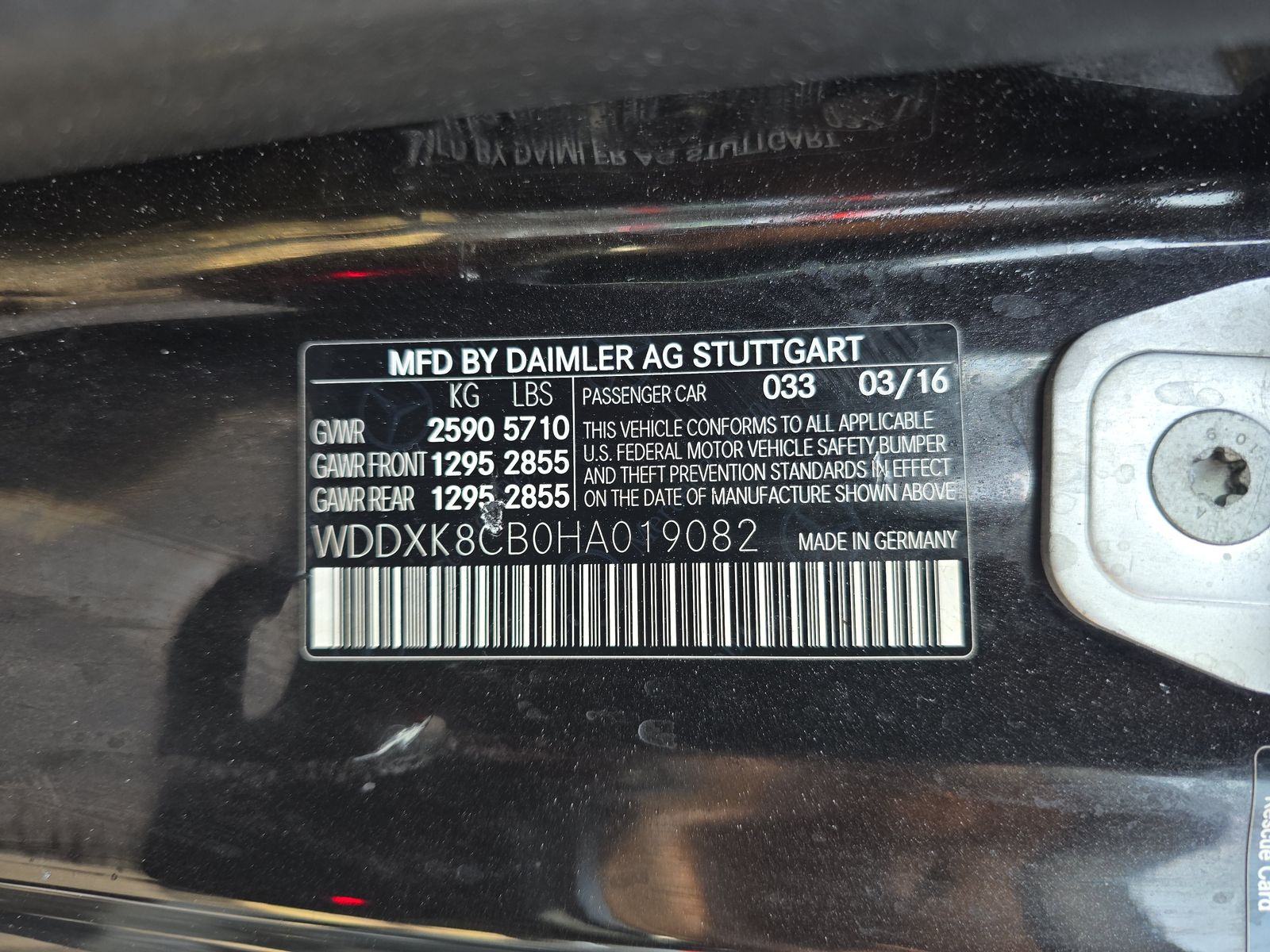 2017 Mercedes-Benz S-Class S 550 RWD