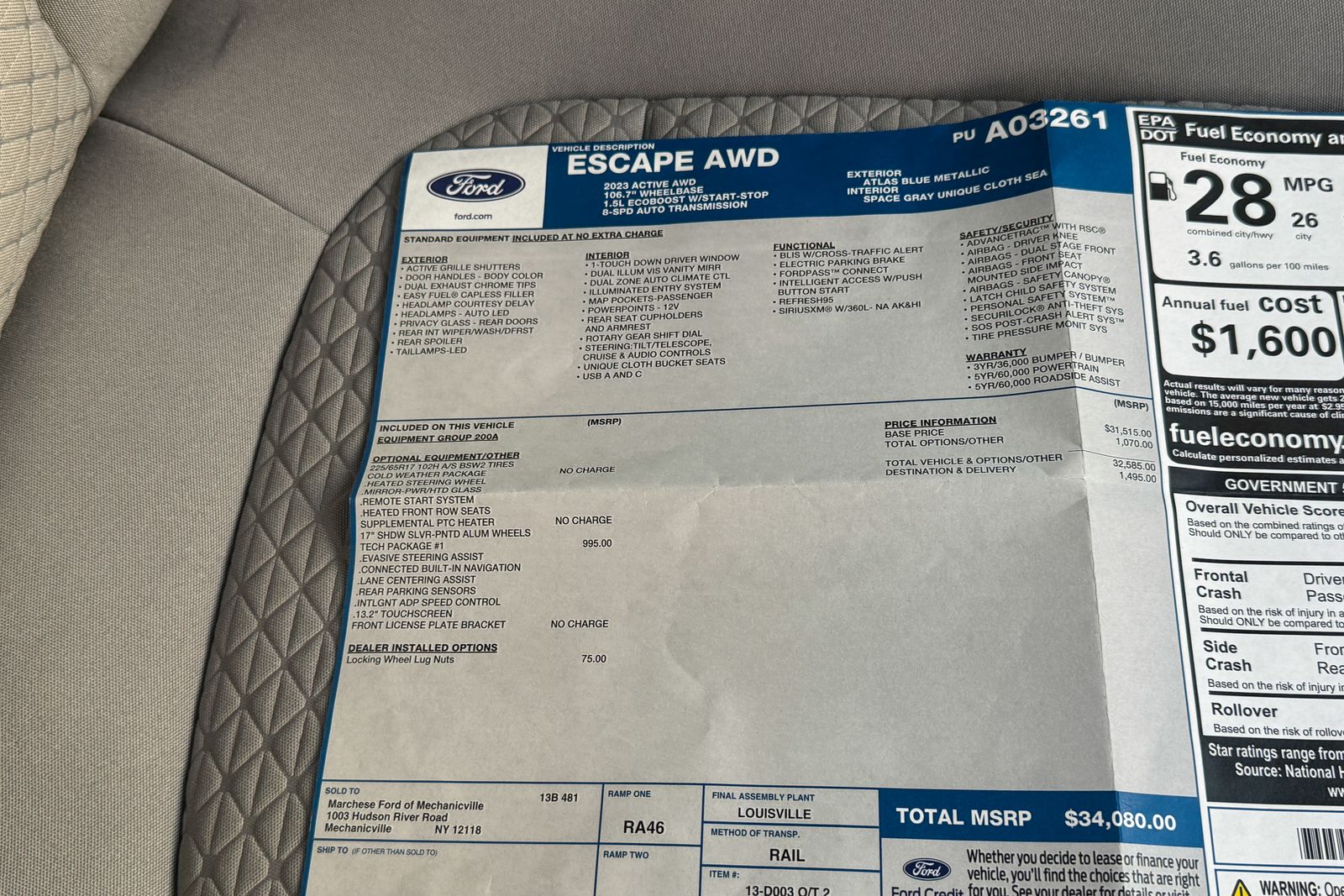 2023 Ford Escape Active AWD