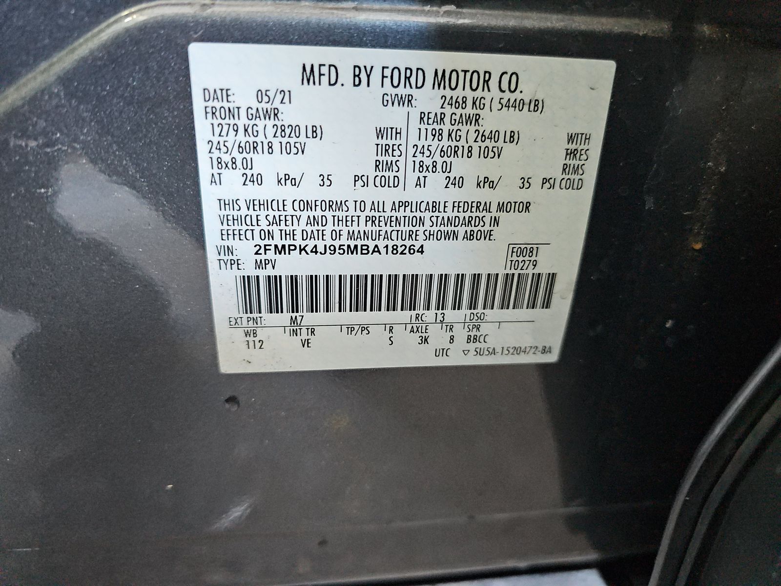 2021 Ford Edge SEL AWD