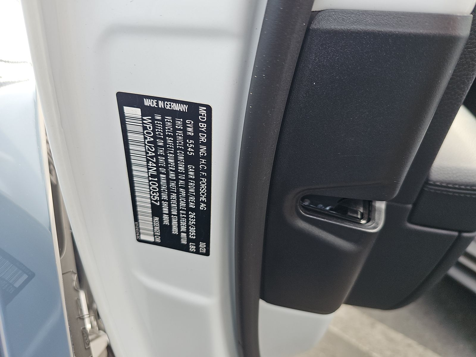 2022 Porsche Panamera Base RWD