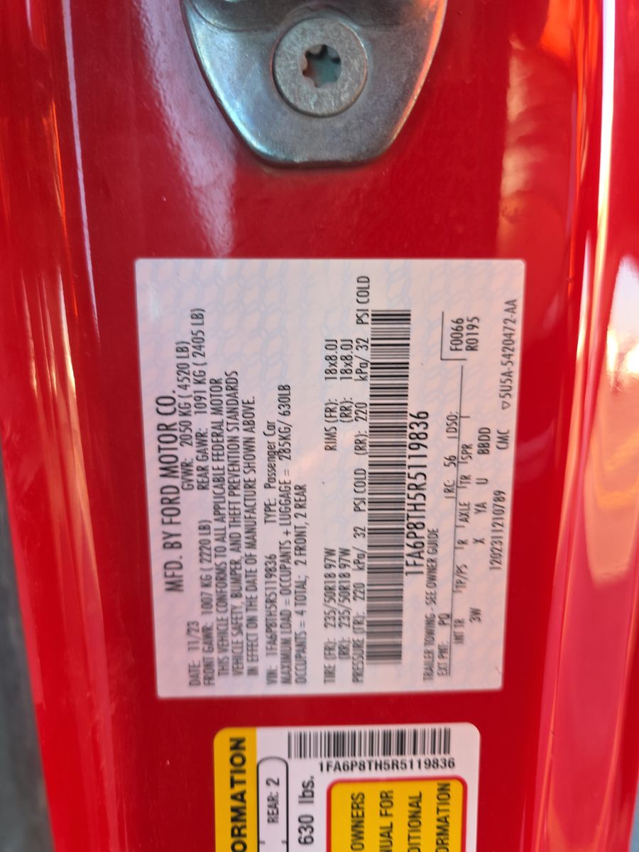 2024 Ford Mustang EcoBoost Premium RWD