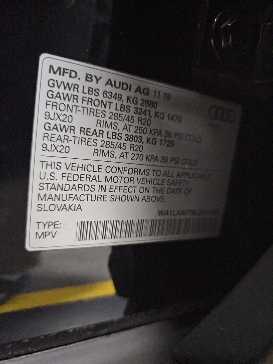 2020 Audi Q7 3.0T Premium Plus AWD