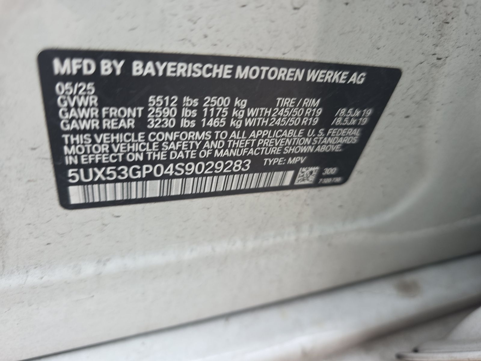 2025 BMW X3 xDrive30i AWD