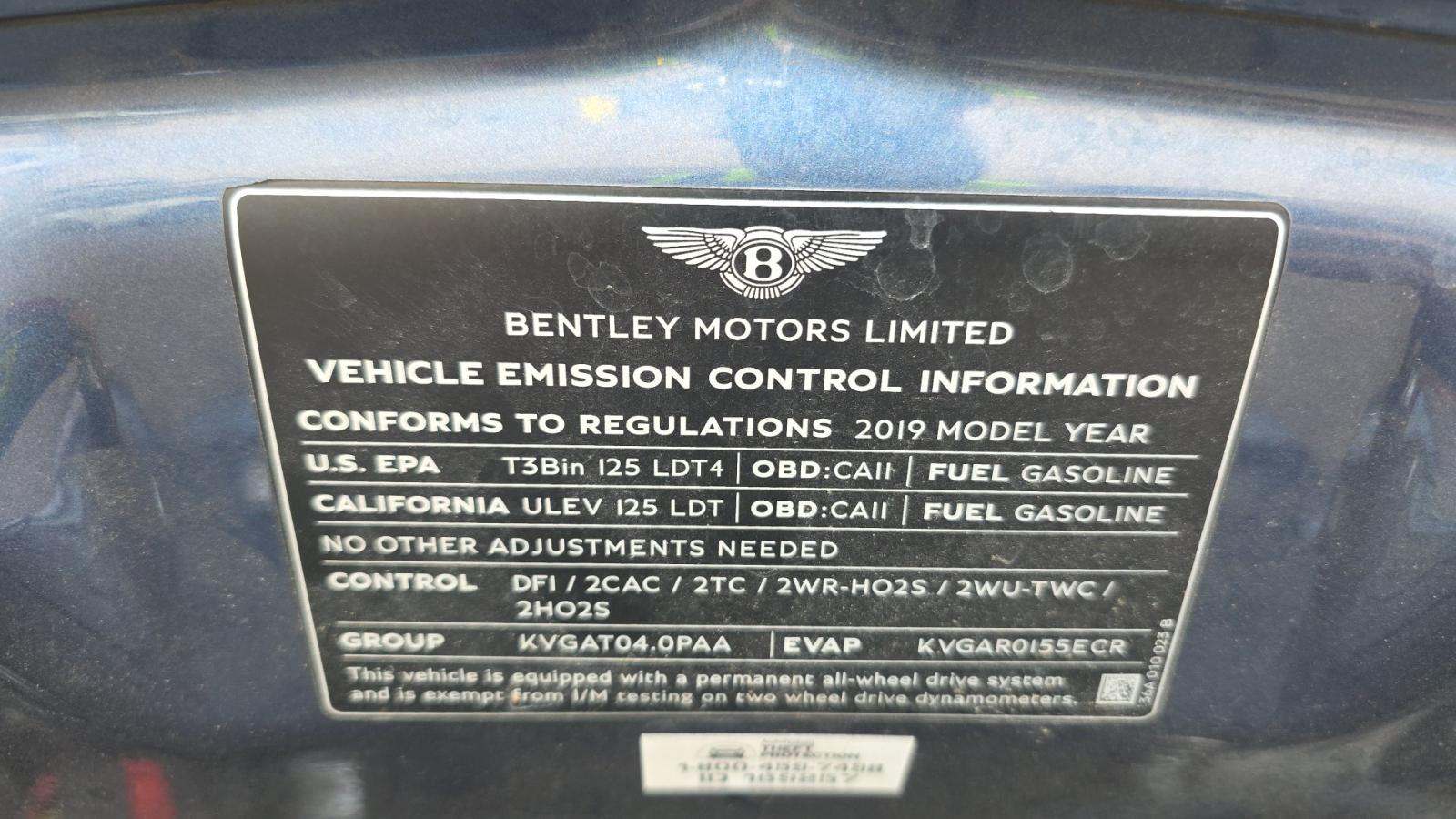 2019 Bentley Bentayga V8 AWD