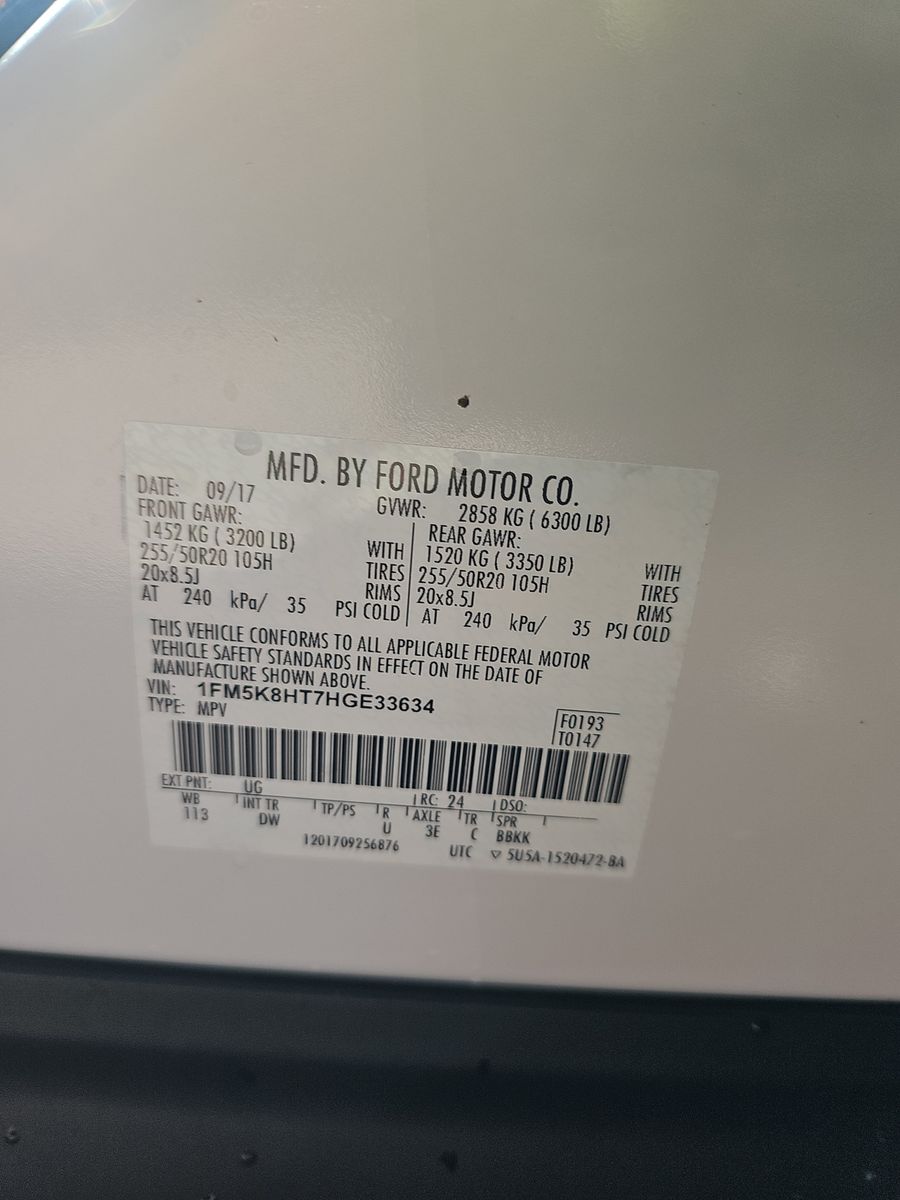 2017 Ford Explorer Platinum AWD