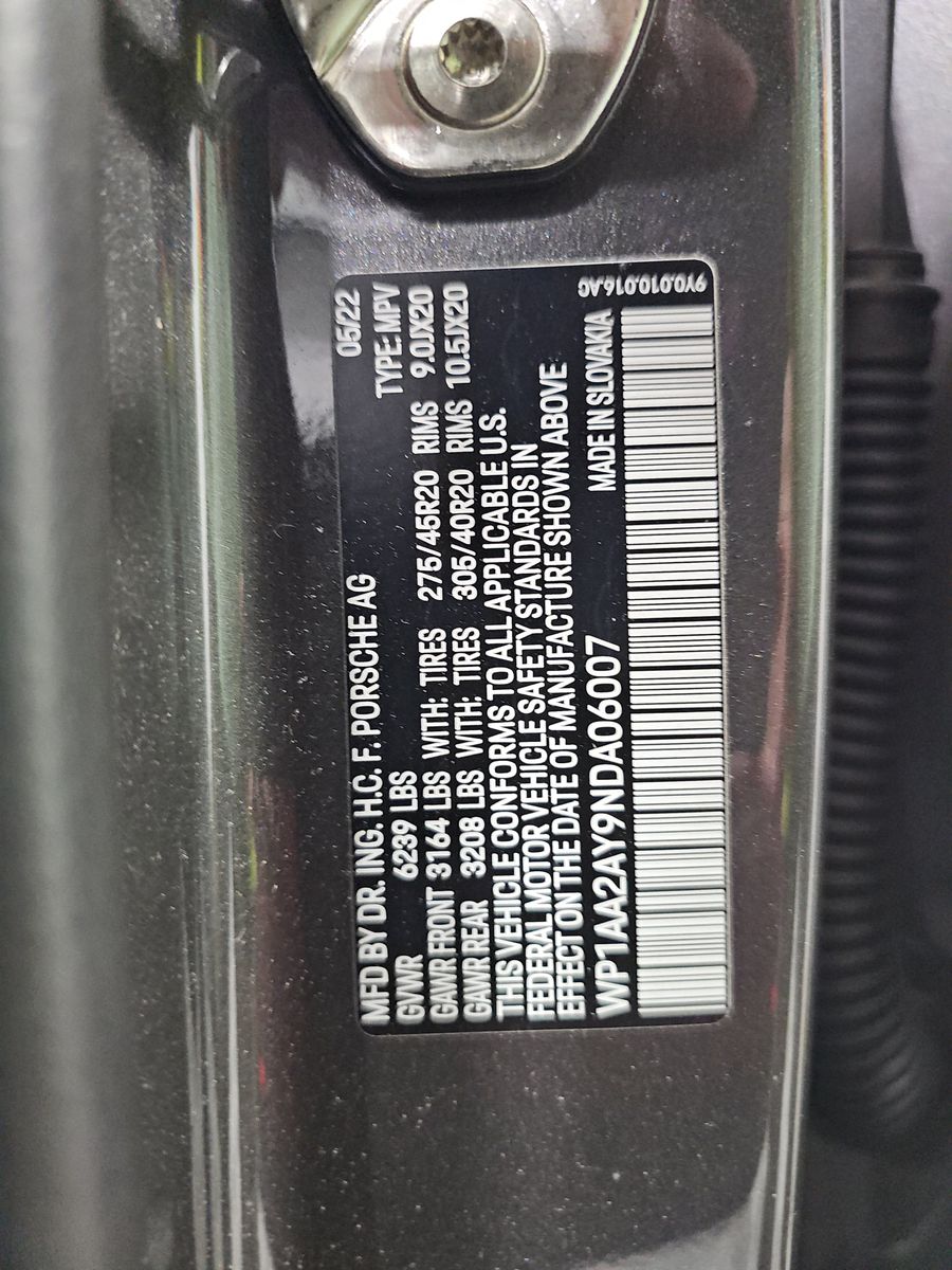 2022 Porsche Cayenne Base AWD