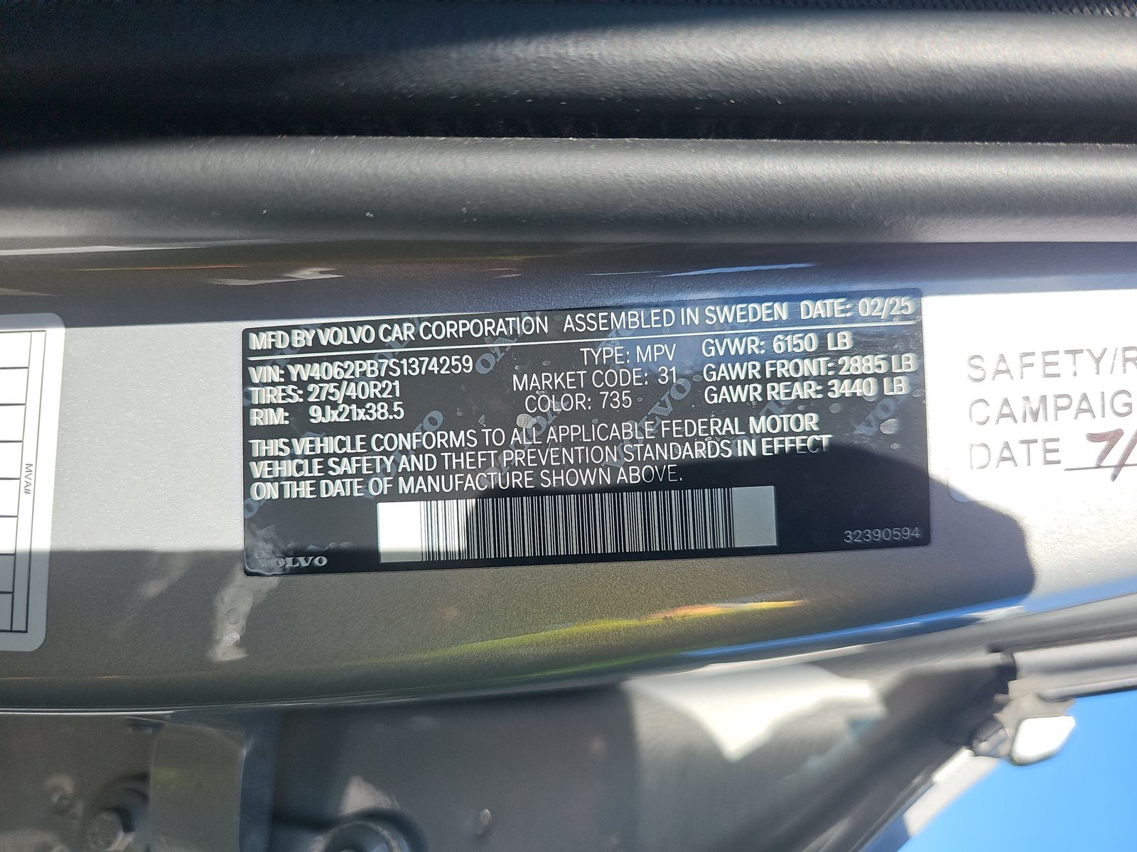 2025 Volvo XC90 B6 Plus AWD