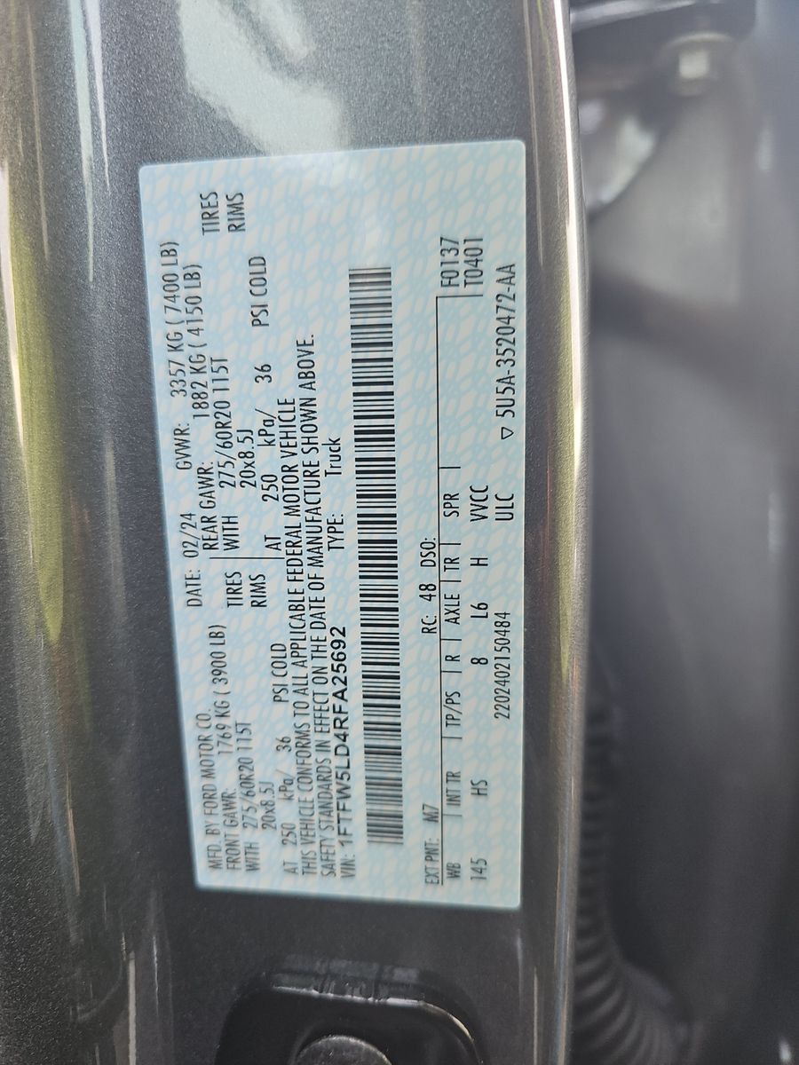 2024 Ford F-150 Hybrid Lariat AWD