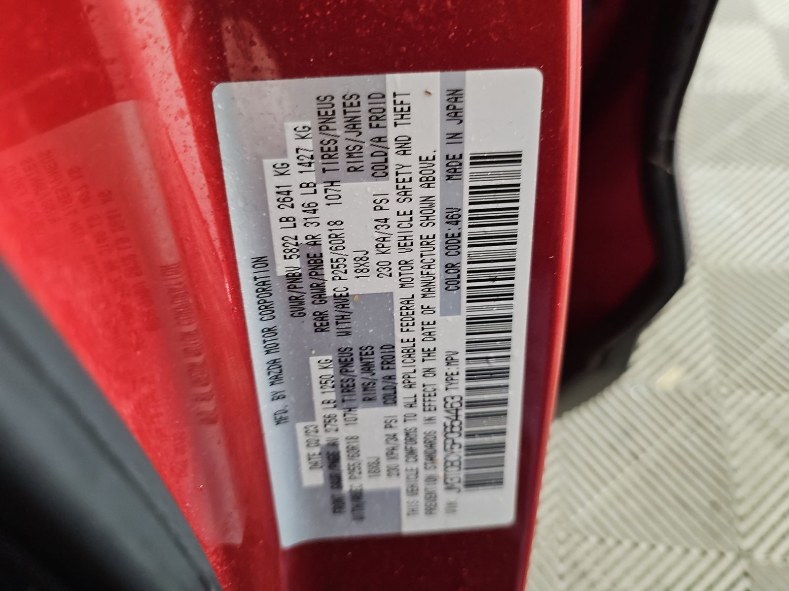 2023 MAZDA CX-9 Touring AWD