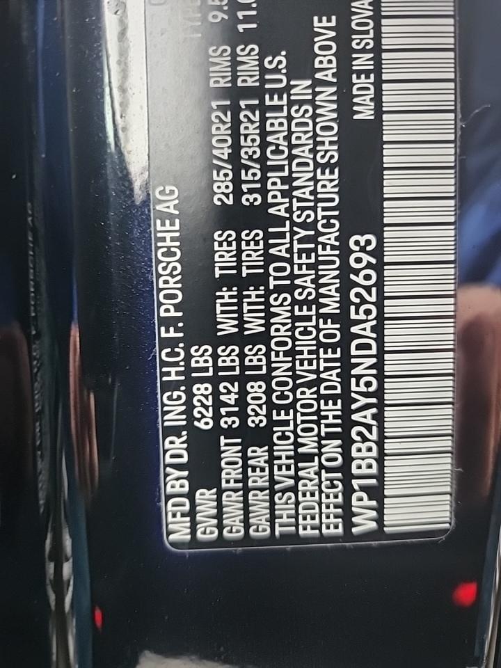 2022 Porsche Cayenne S Platinum Edition AWD