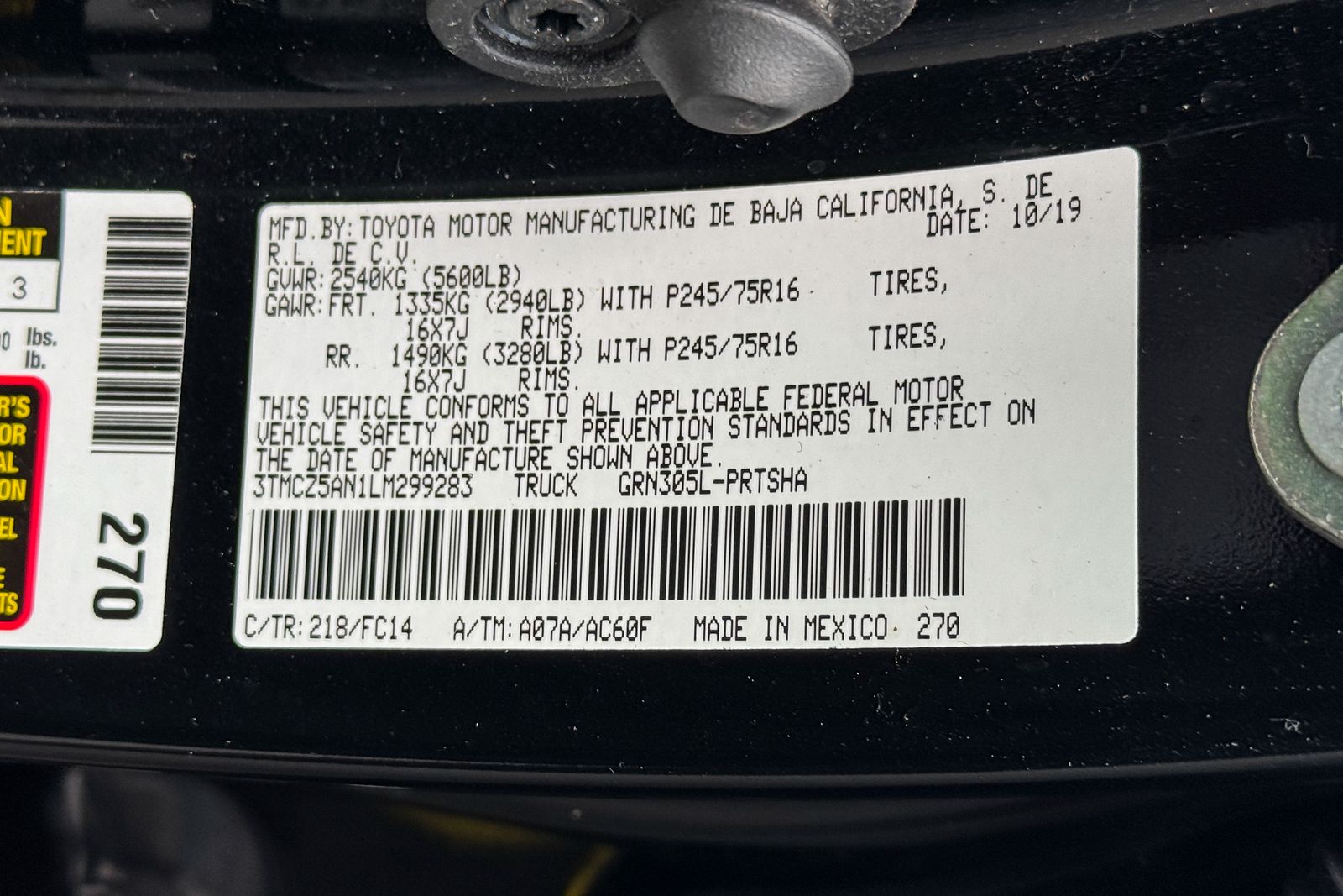 2020 Toyota Tacoma SR5 AWD