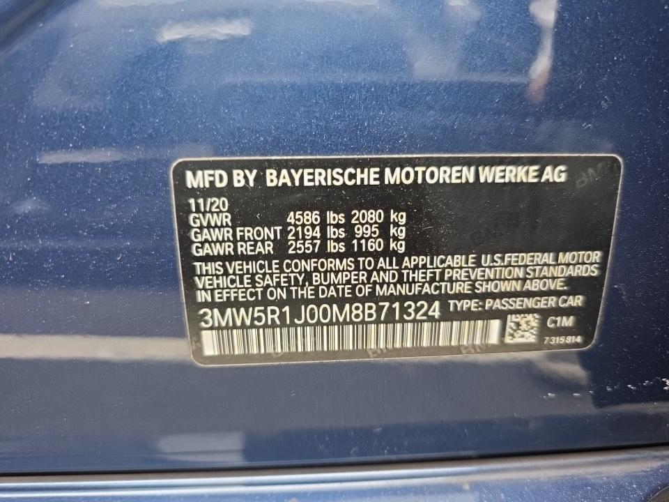 2021 BMW 3 Series 330i RWD