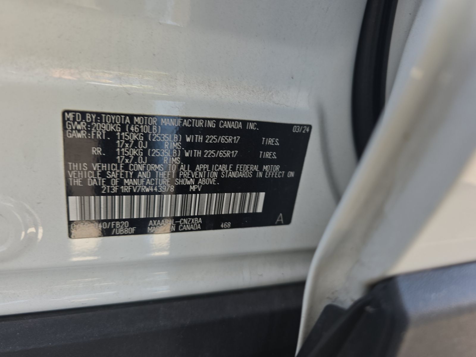 2024 Toyota RAV4 LE AWD