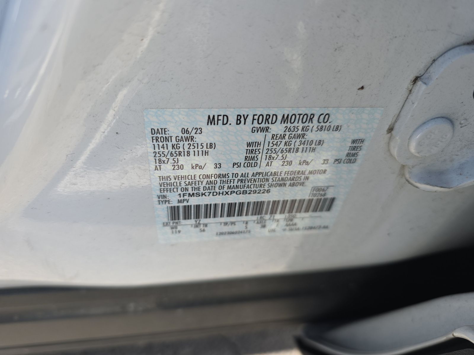 2023 Ford Explorer XLT RWD