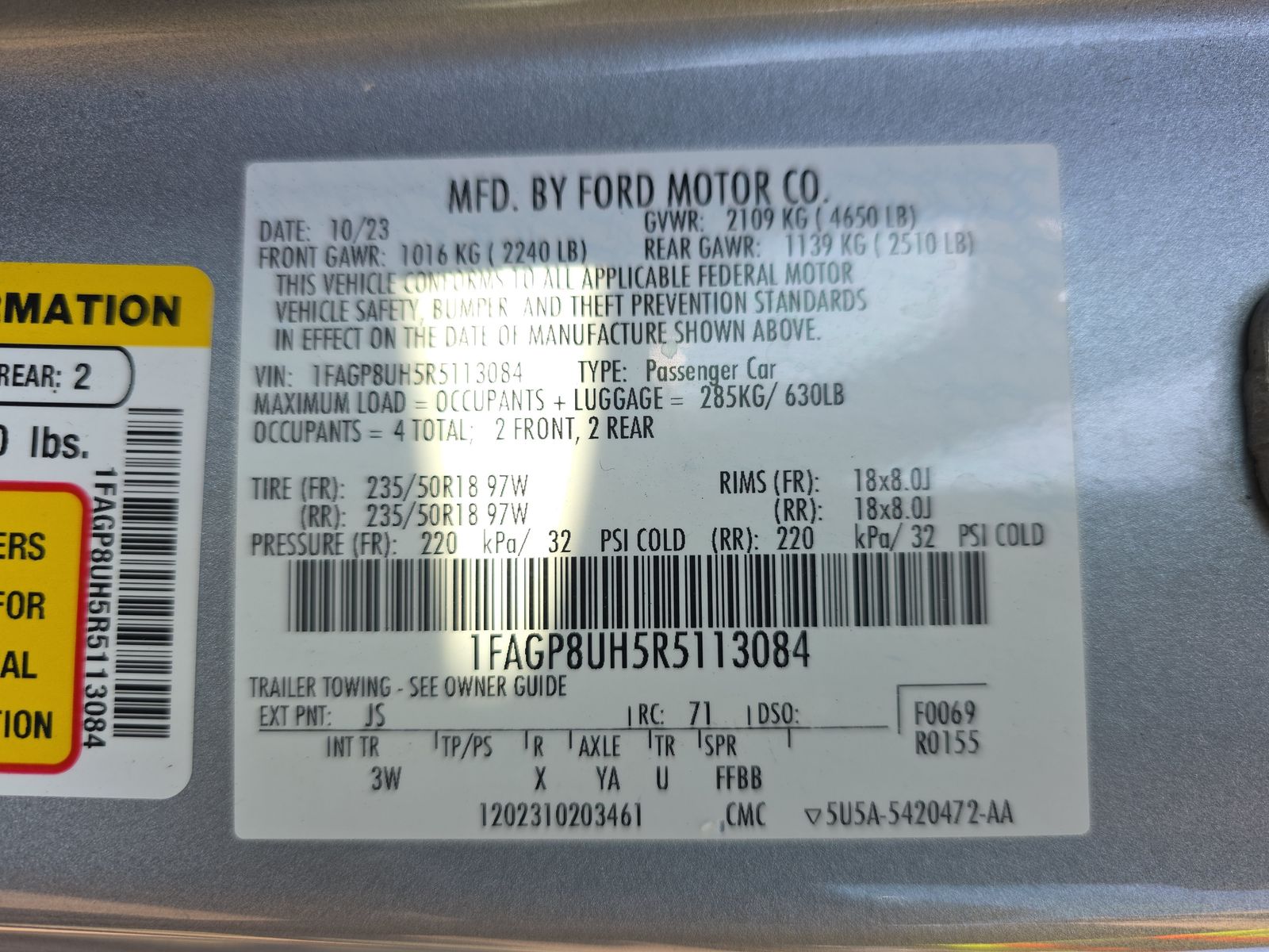 2024 Ford Mustang EcoBoost Premium RWD