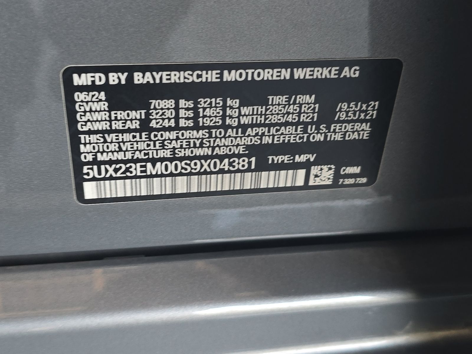 2025 BMW X7 xDrive40i AWD