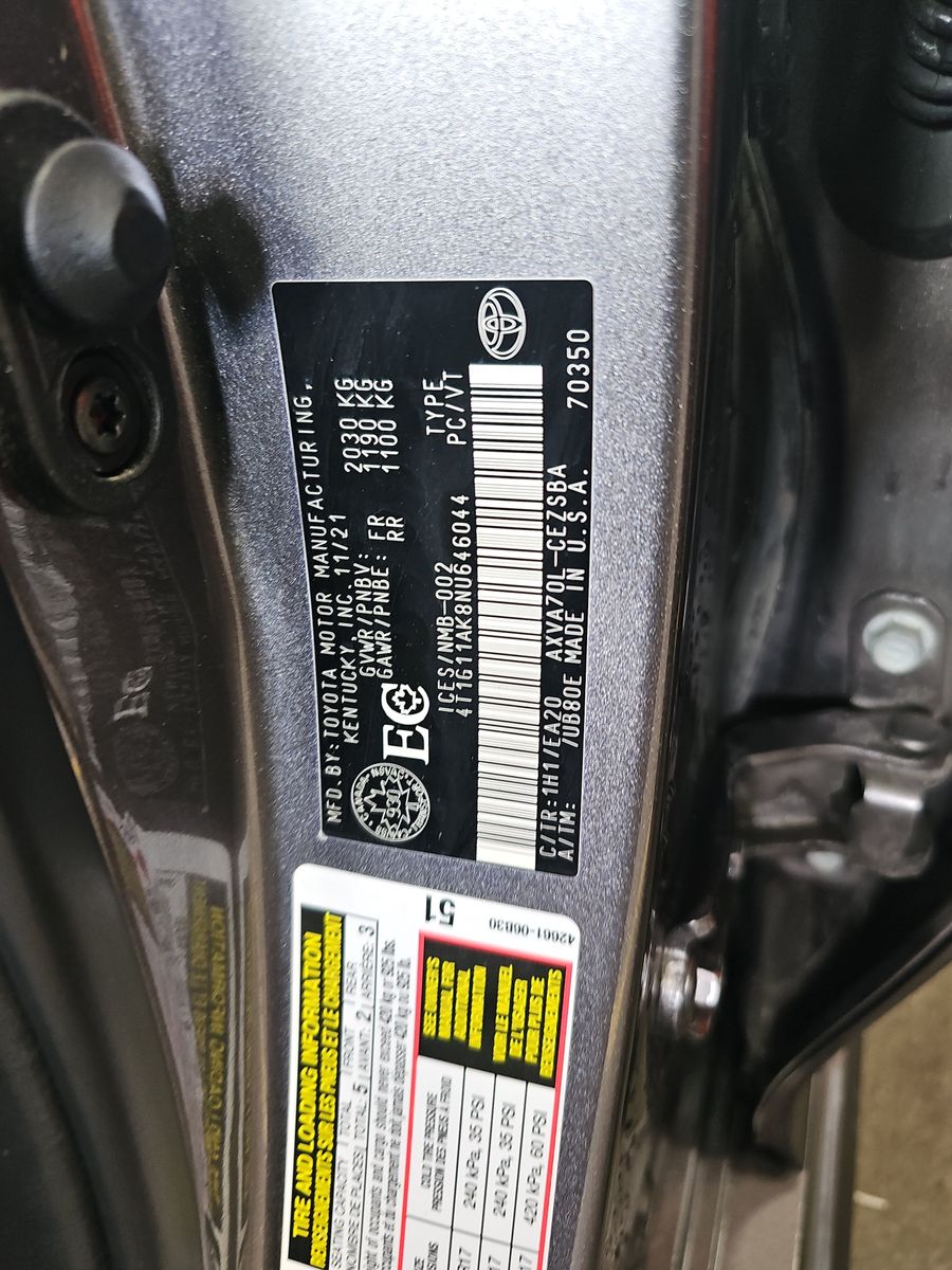 2022 Toyota Camry SE FWD