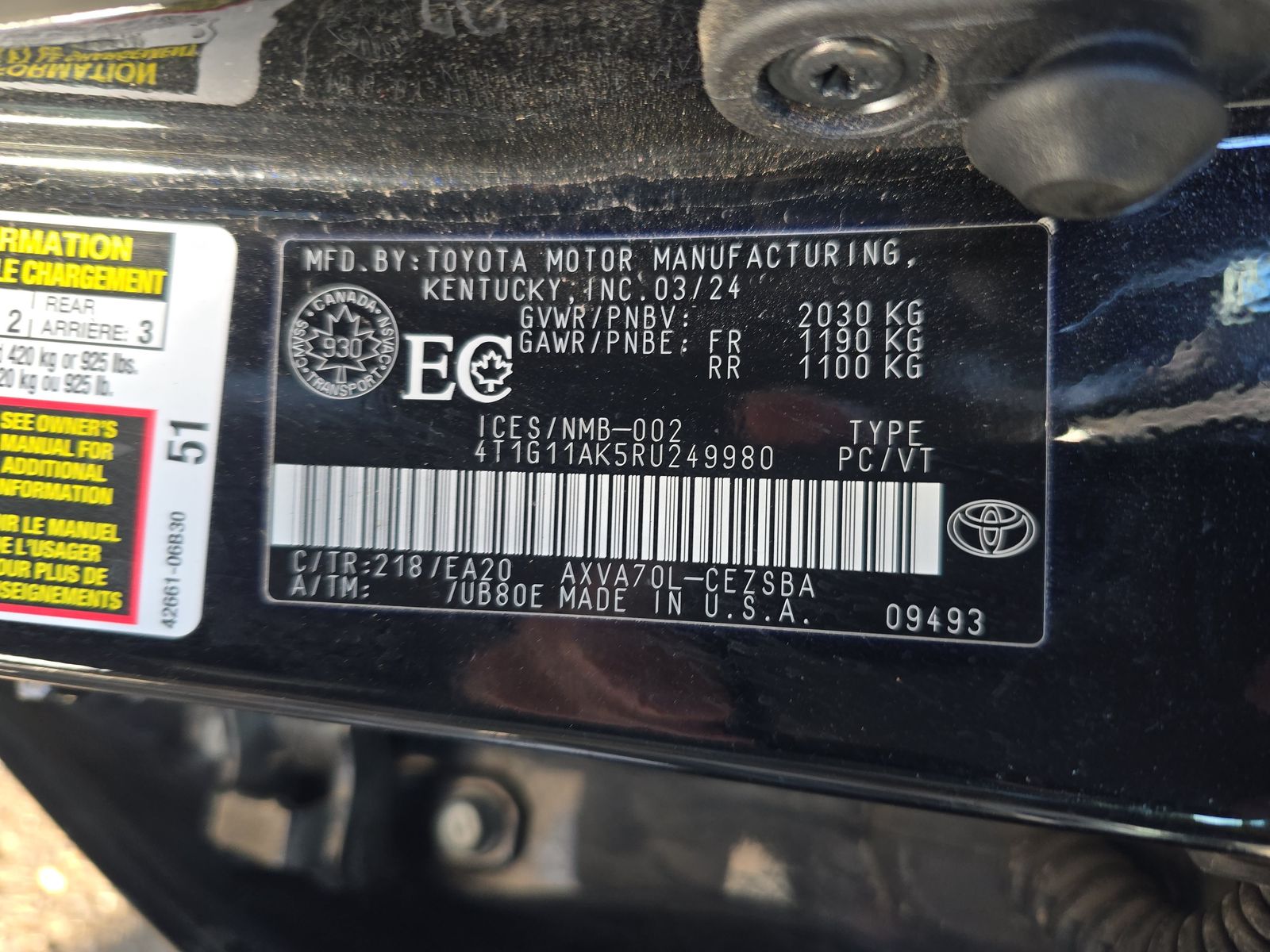 2024 Toyota Camry SE FWD