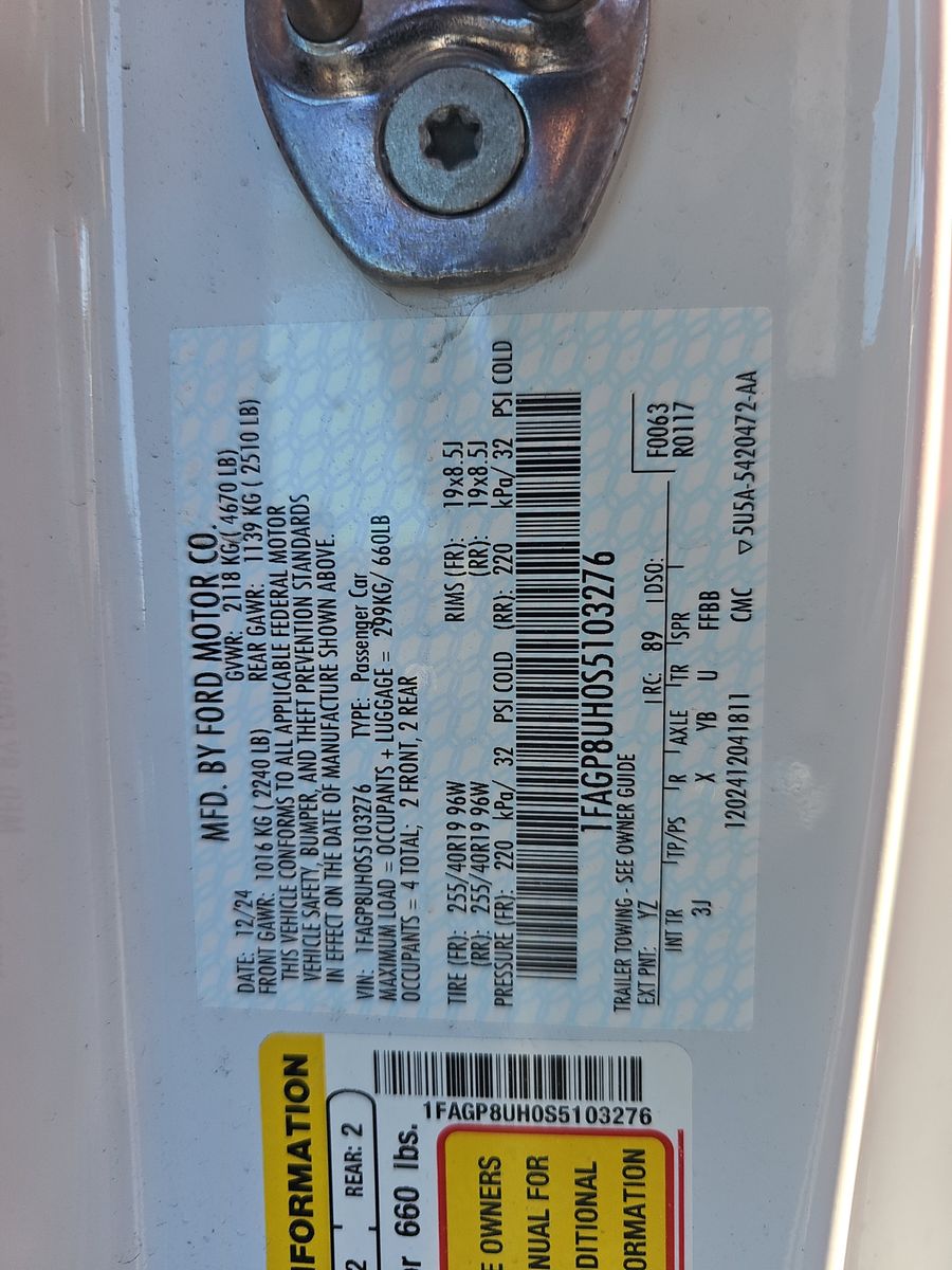 2025 Ford Mustang EcoBoost Premium FWD