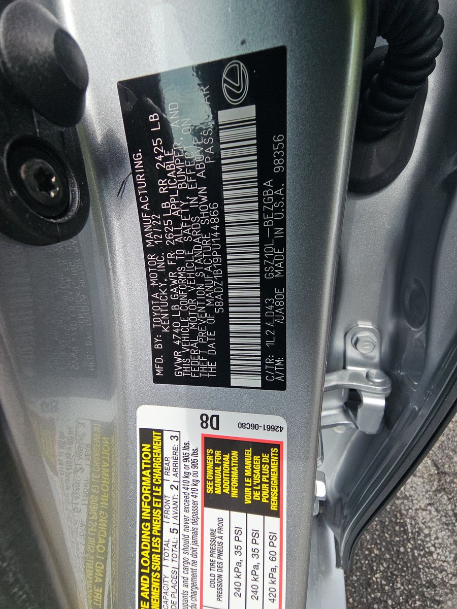 2023 Lexus ES ES 350 FWD