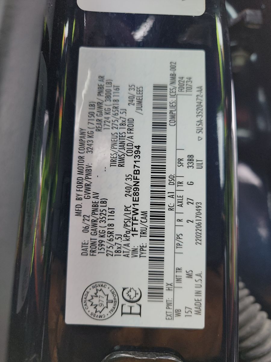 2022 Ford F-150 XLT AWD