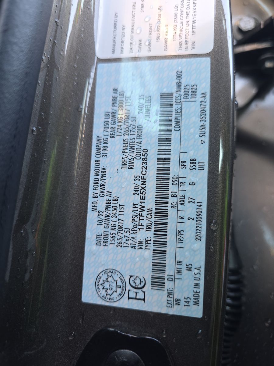 2022 Ford F-150 XLT AWD