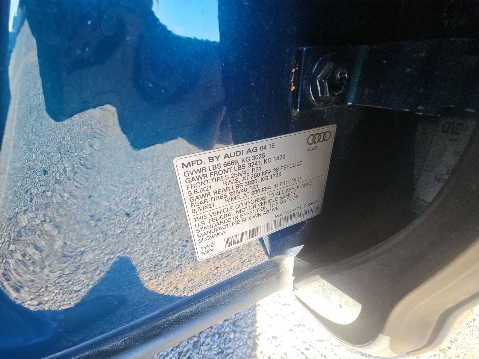 2018 Audi Q7 3.0T Prestige AWD