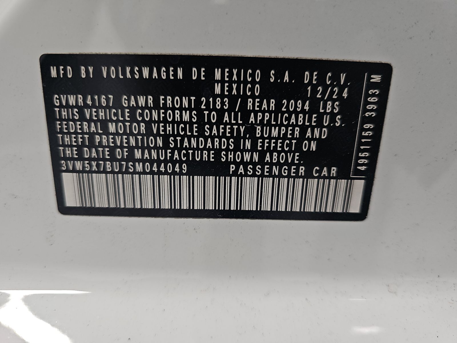 2025 Volkswagen Jetta 1.5T S FWD