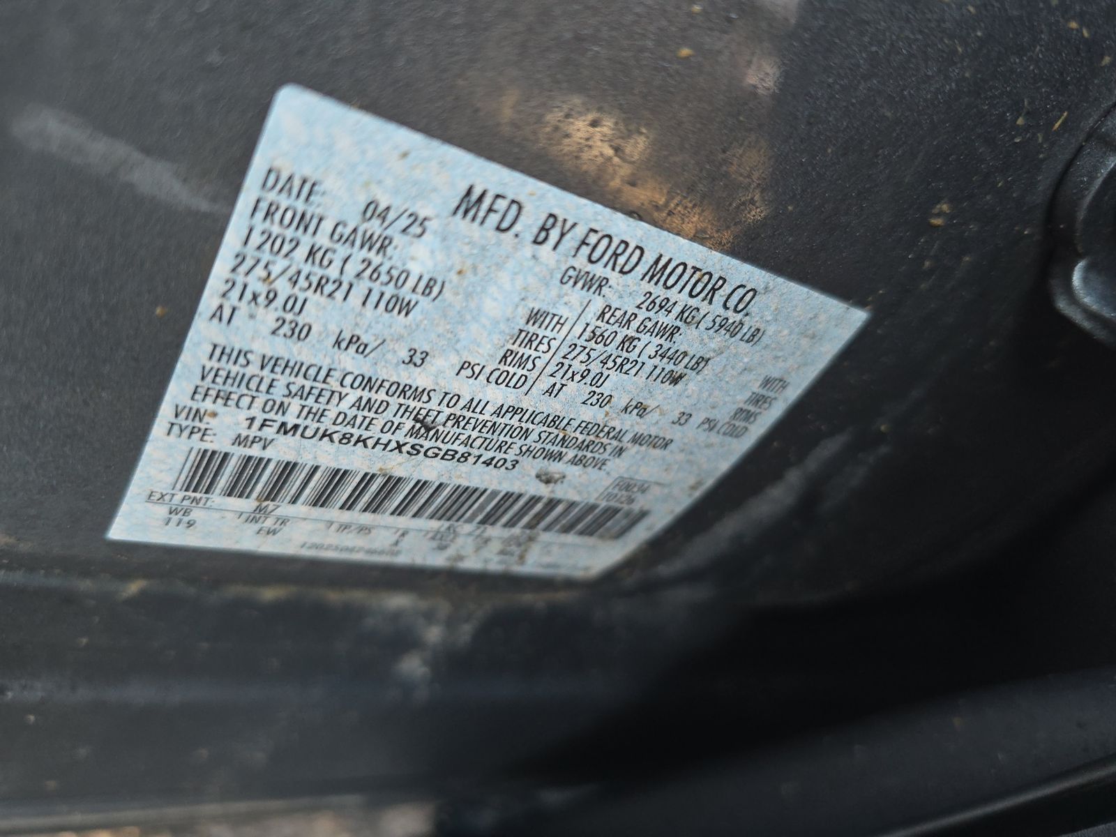 2025 Ford Explorer ST-Line AWD