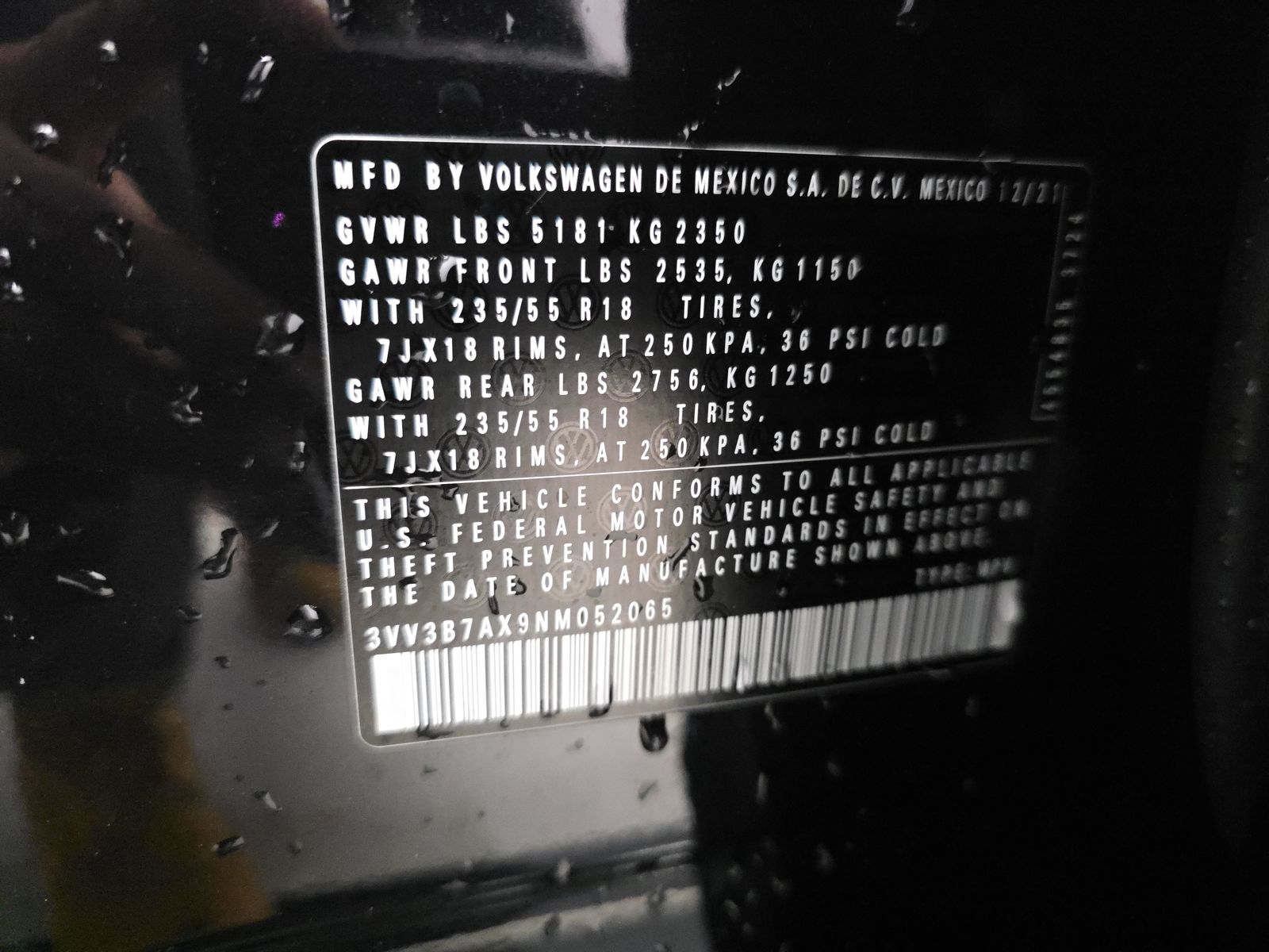 2022 Volkswagen Tiguan 2.0T SE FWD