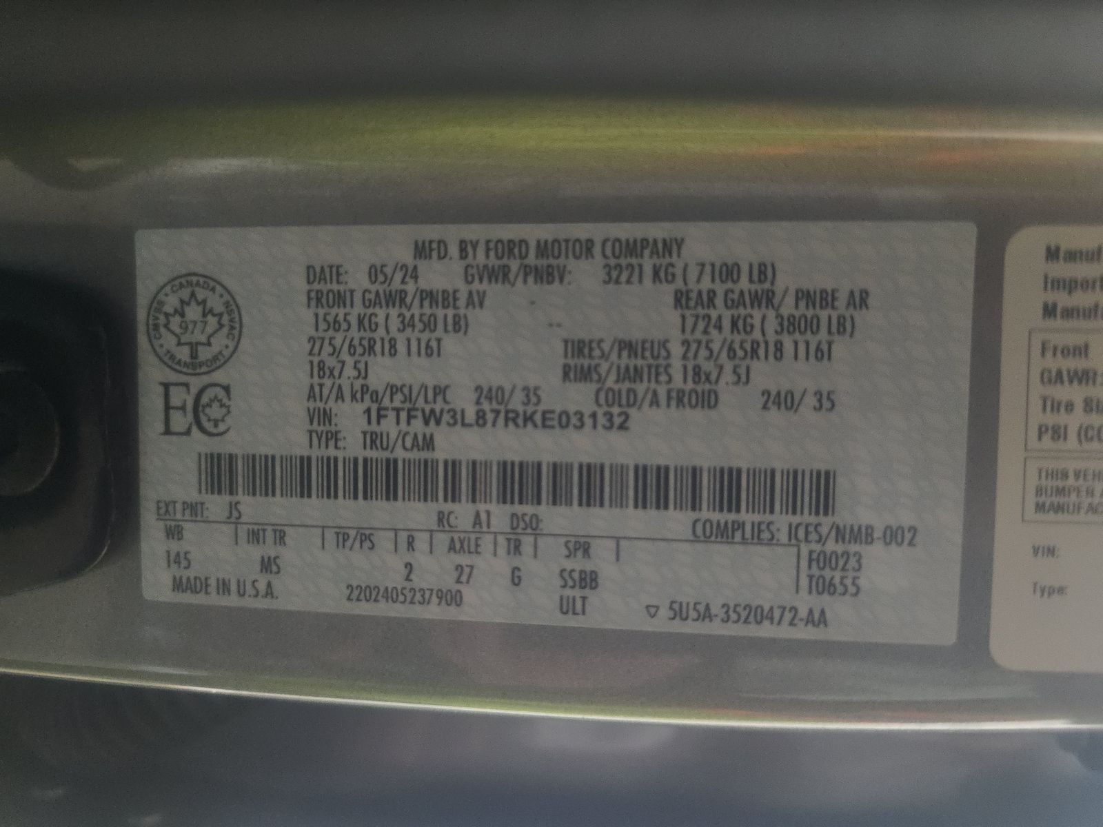 2024 Ford F-150 XLT AWD