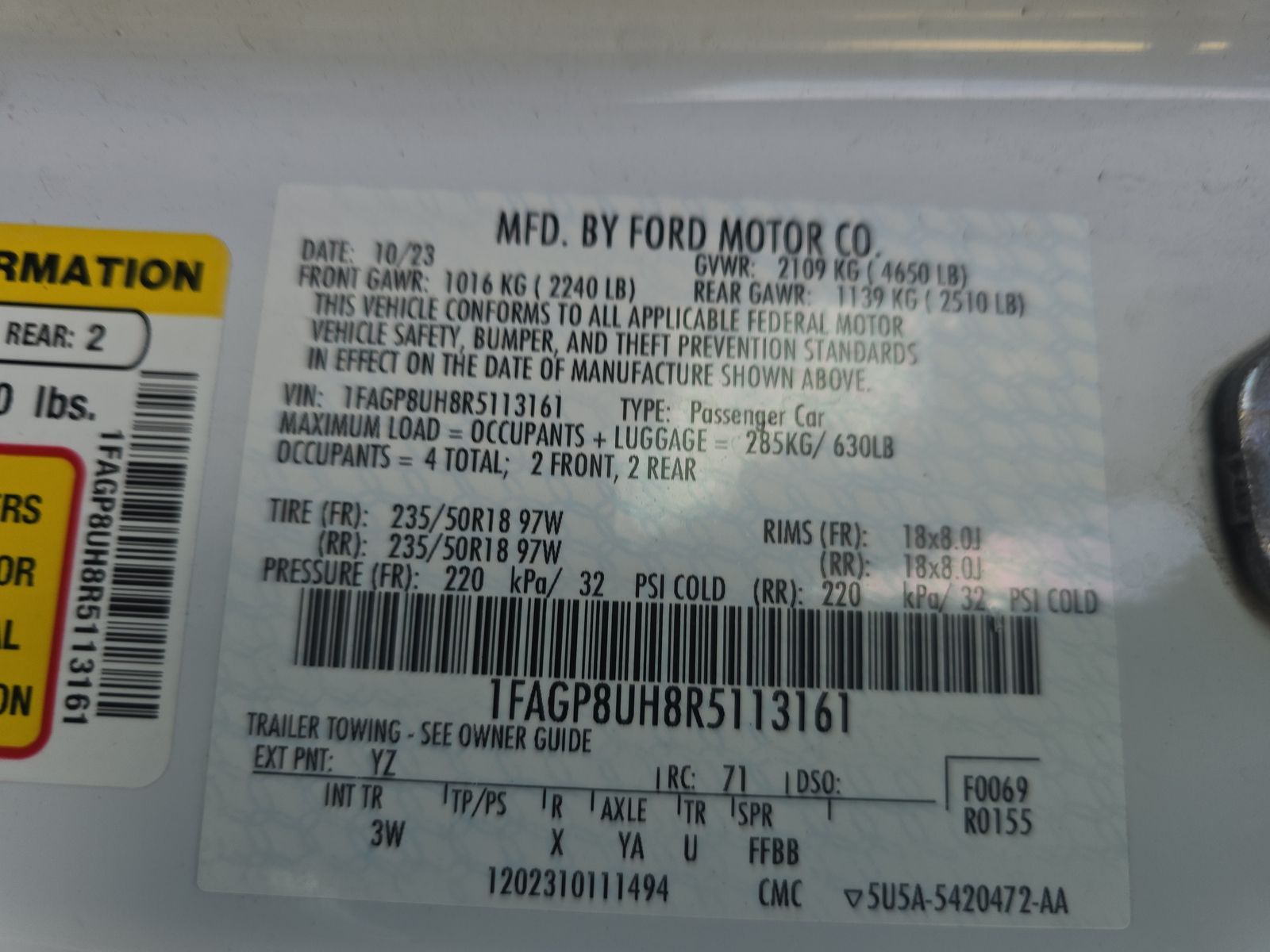 2024 Ford Mustang EcoBoost Premium RWD