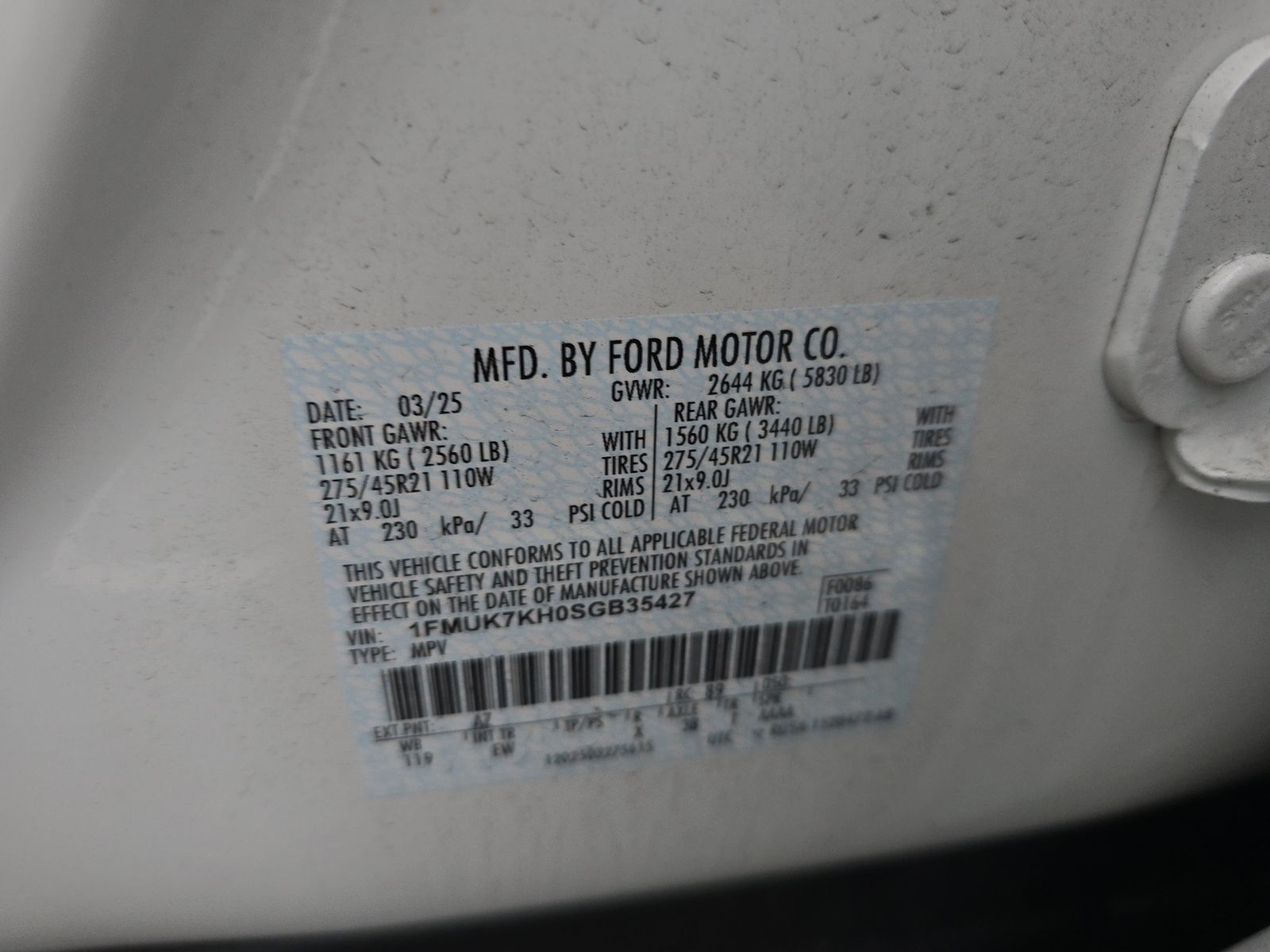 2025 Ford Explorer ST-Line RWD