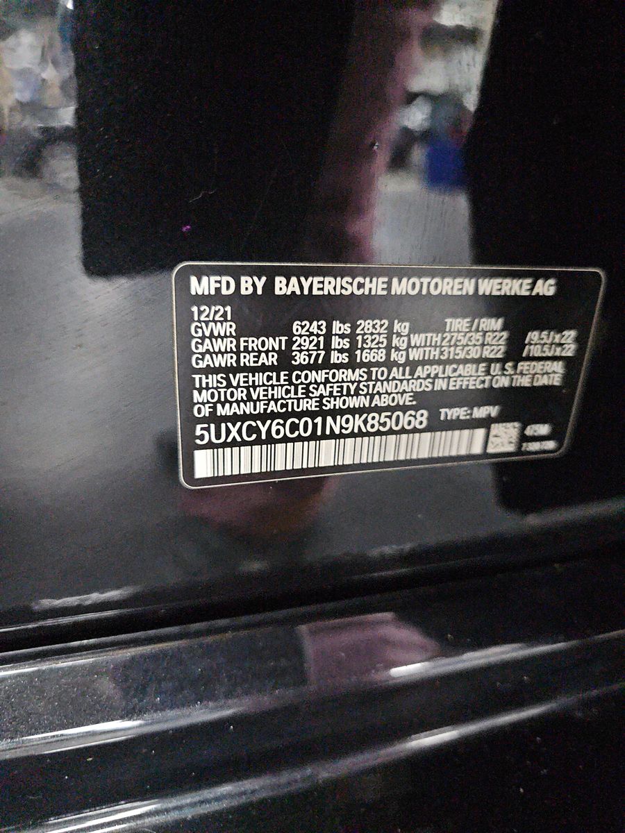 2022 BMW X6 xDrive40i AWD