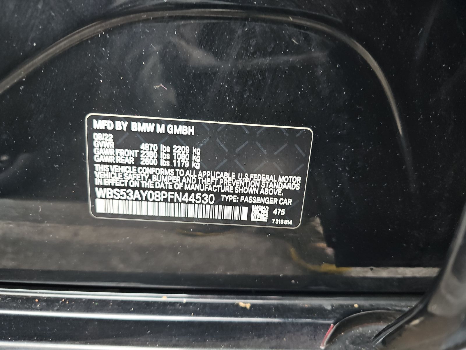 2023 BMW M3 Base RWD