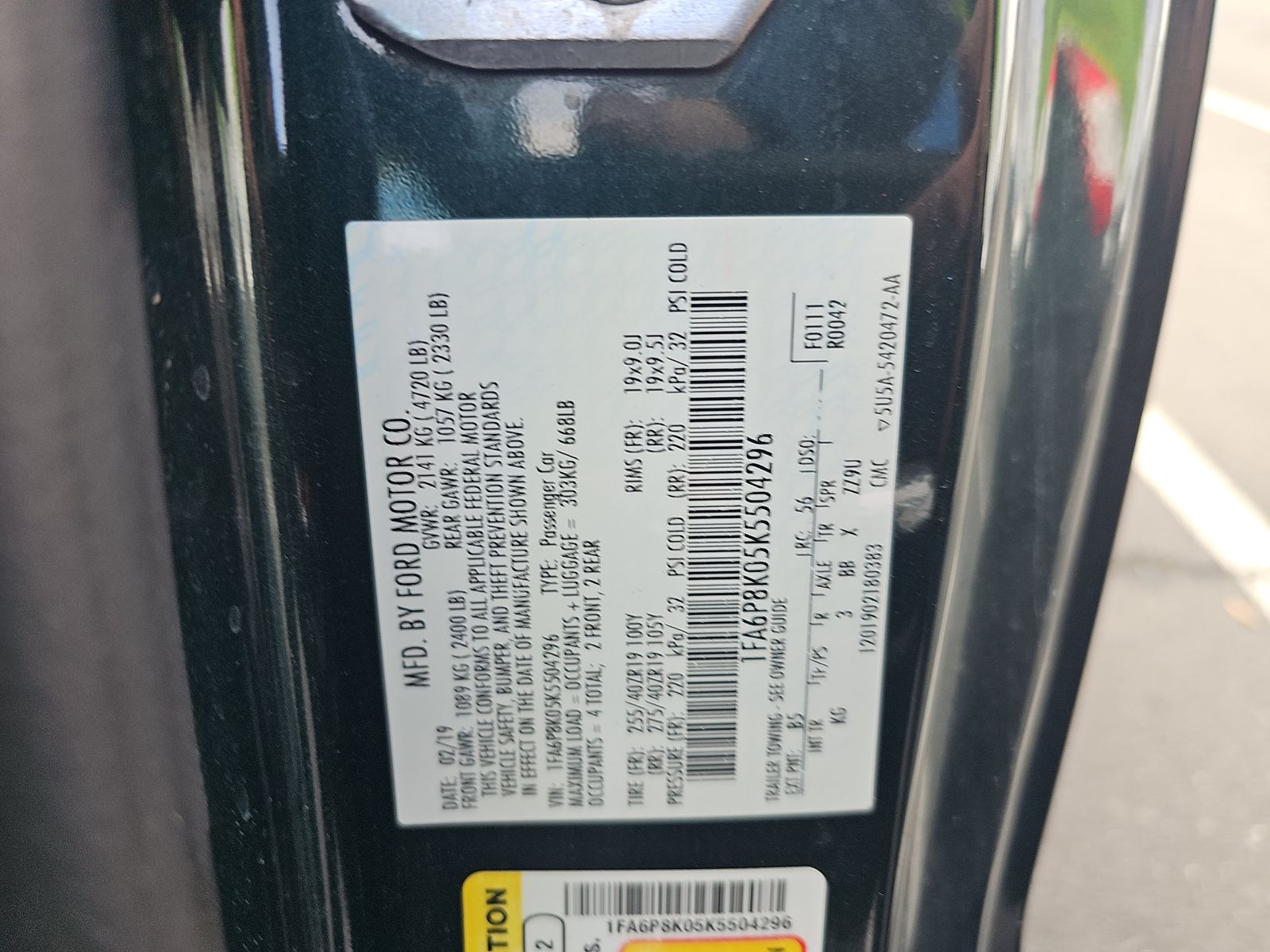 2019 Ford Mustang BULLITT RWD