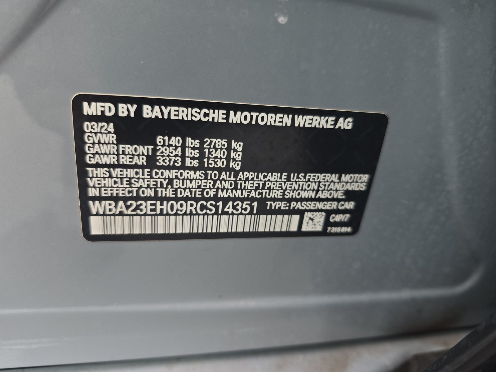 2024 BMW 7 Series 740i RWD