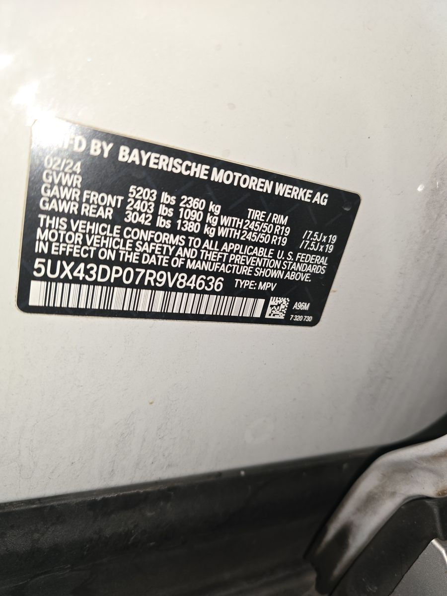 2024 BMW X3 sDrive30i RWD