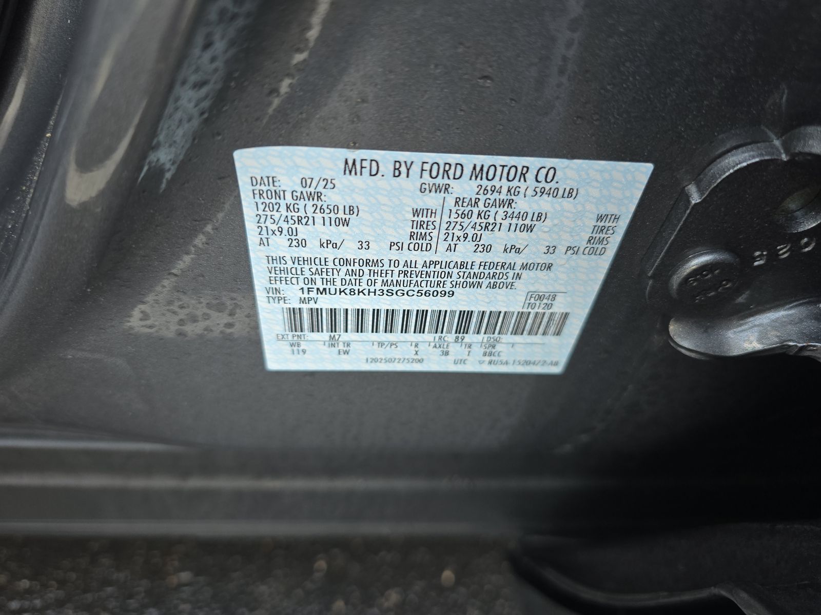 2025 Ford Explorer ST-Line AWD