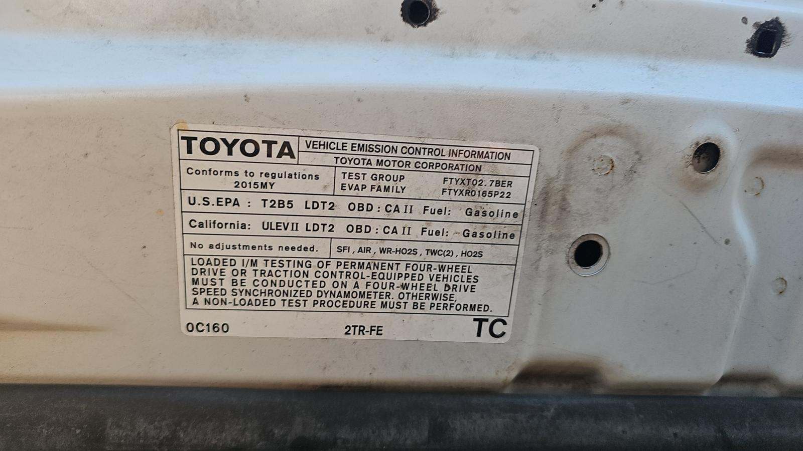 2015 Toyota Tacoma Base RWD