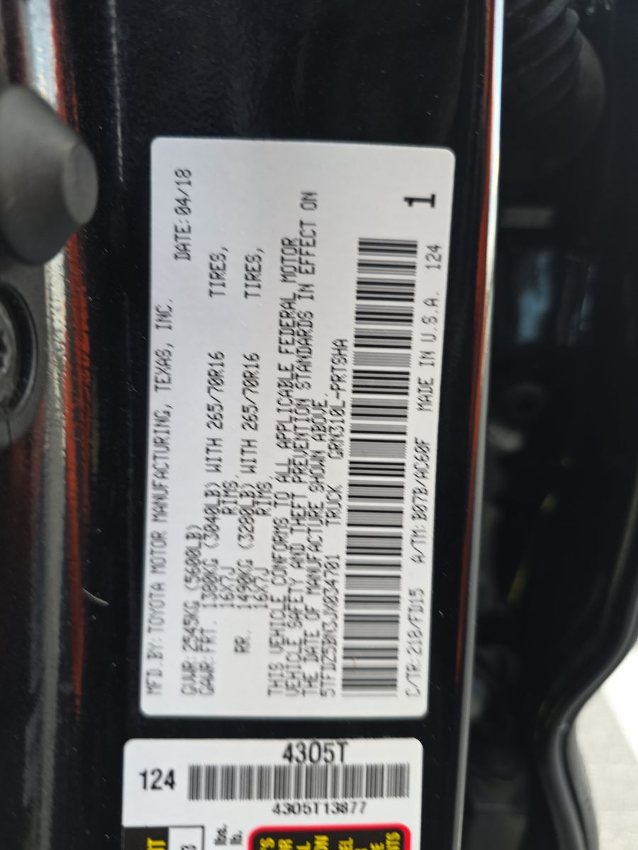 2018 Toyota Tacoma TRD Off-Road AWD