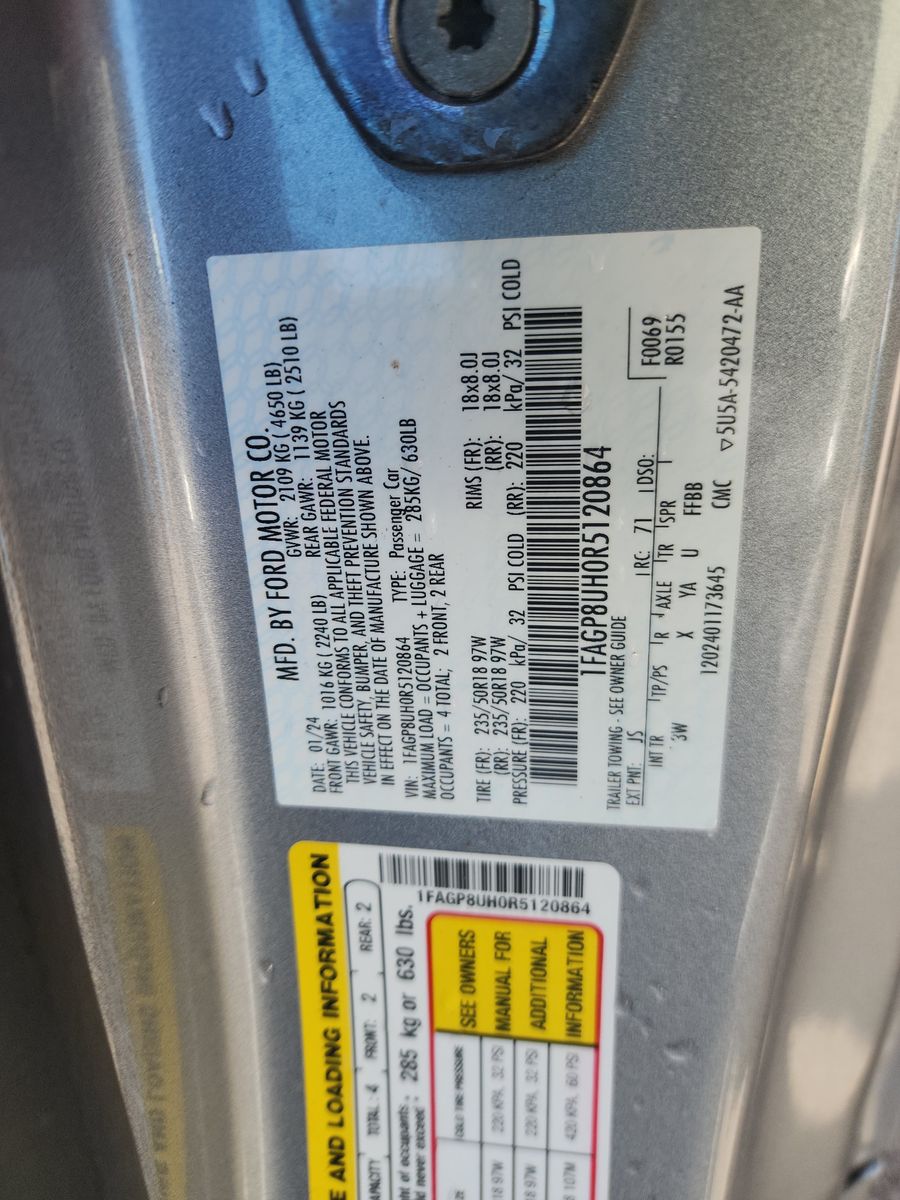 2024 Ford Mustang EcoBoost Premium RWD